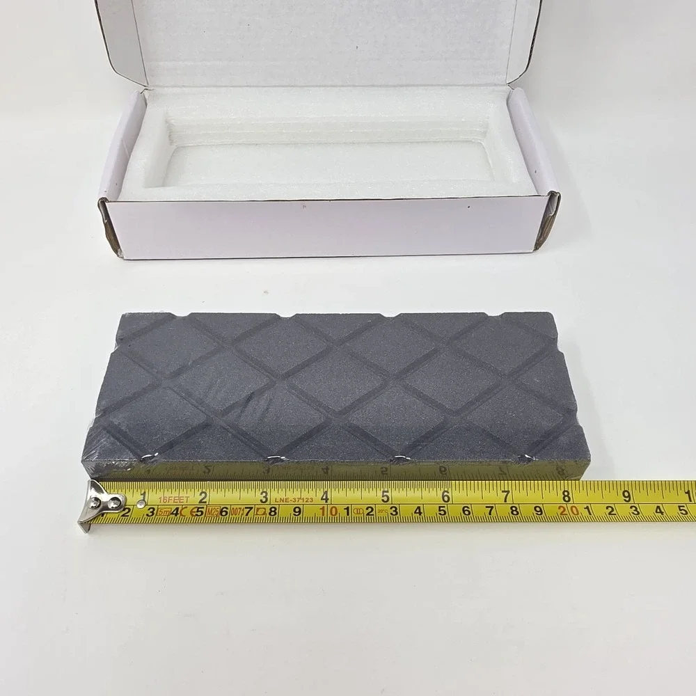 New Sharp Pebble Dual Grit Flattening Stone ~ 120/320 Grit ~ Silicon Carbide